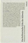 Imhof, Das kulinarische Erbe der Schweiz